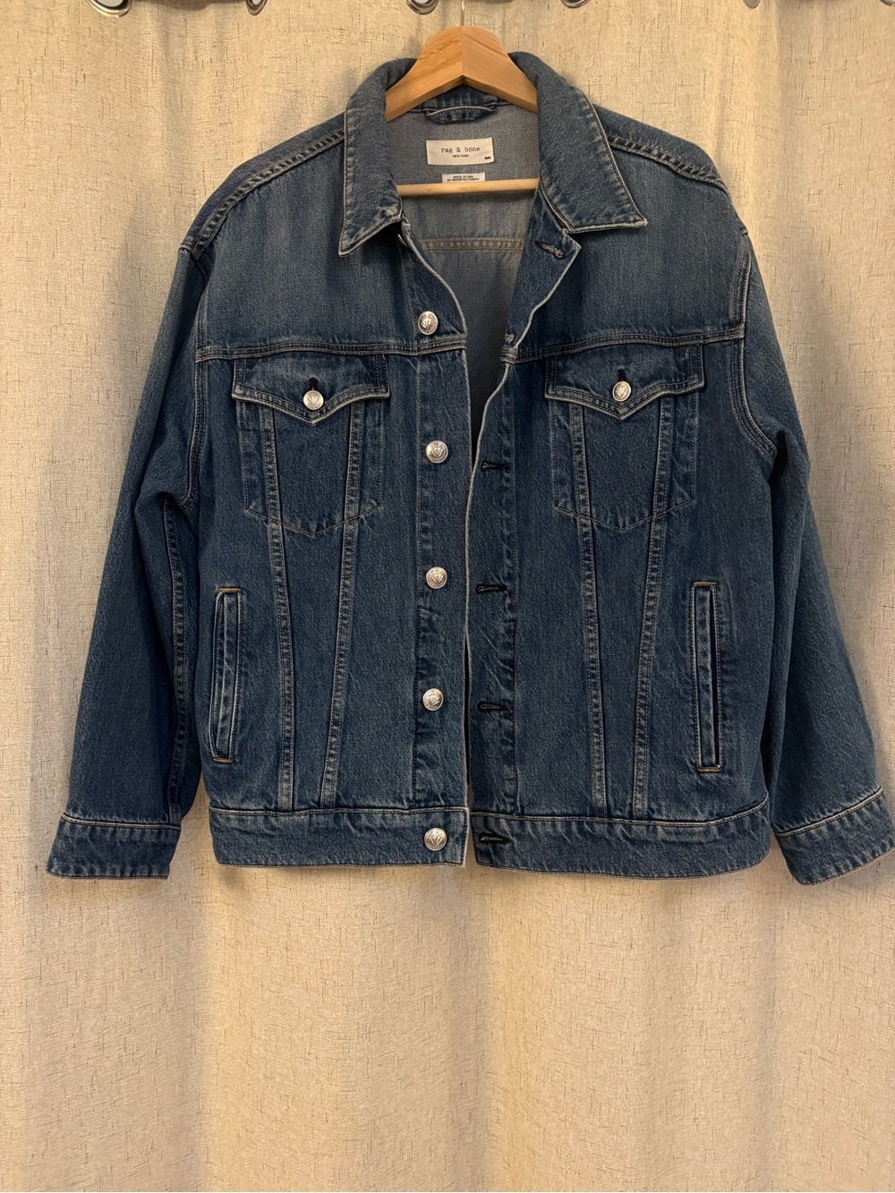 Rag & Bone Women’s Lenny Denim Trucker Jacket - 100% Cotton